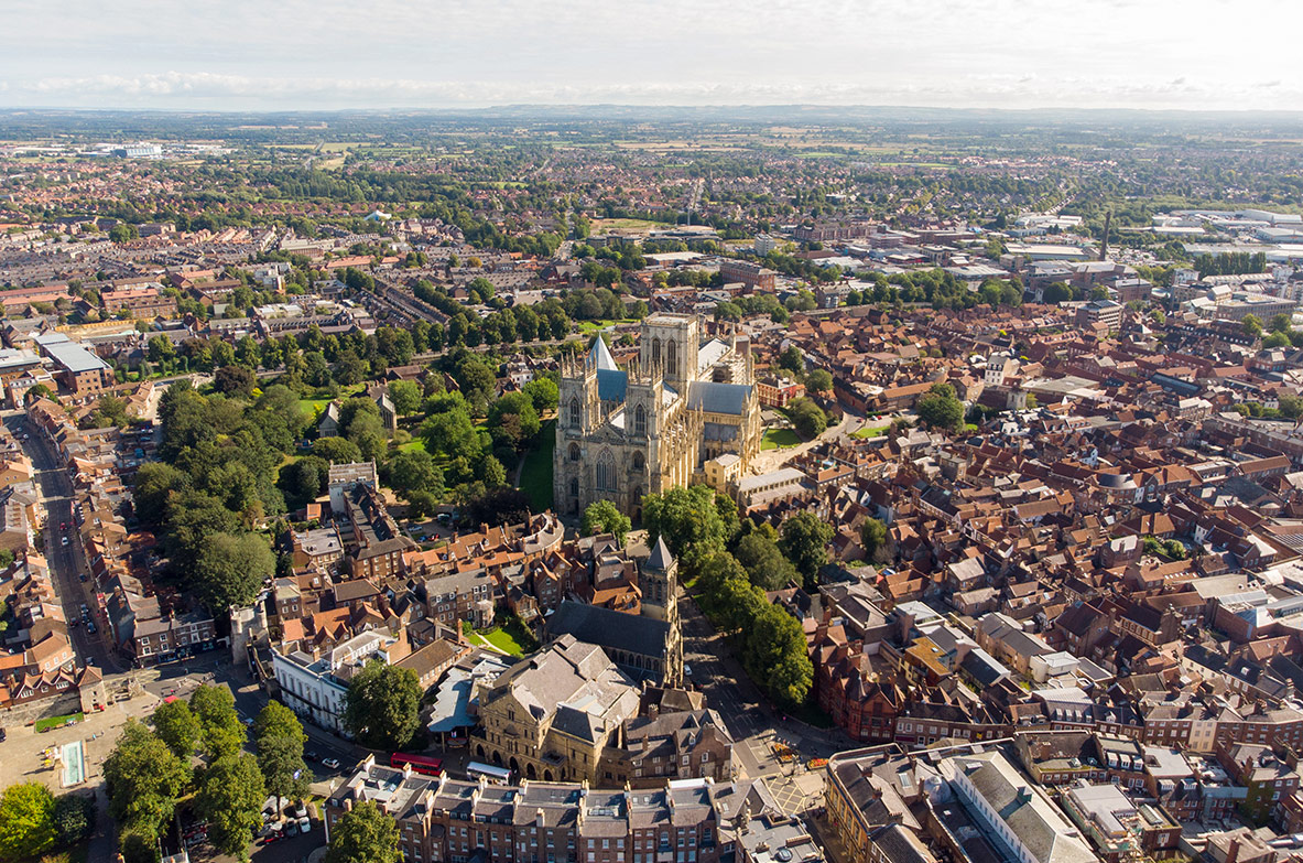 York aerial photograph
