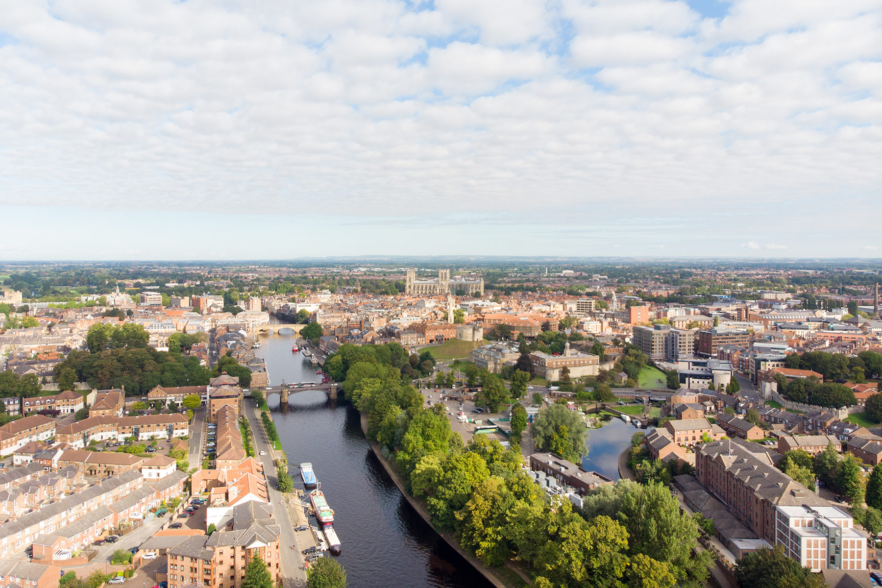 Aerial view of York