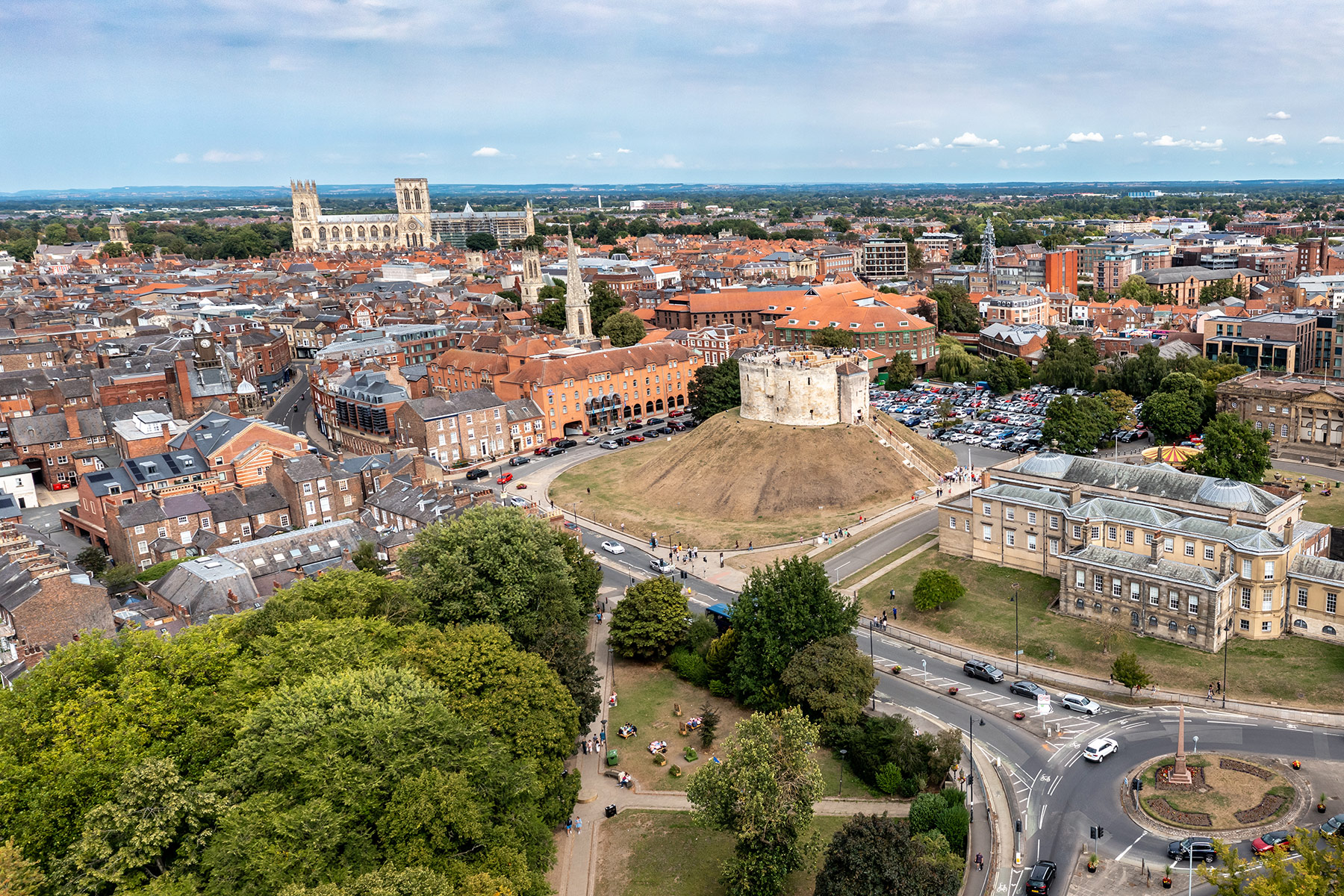 Aerial view of York