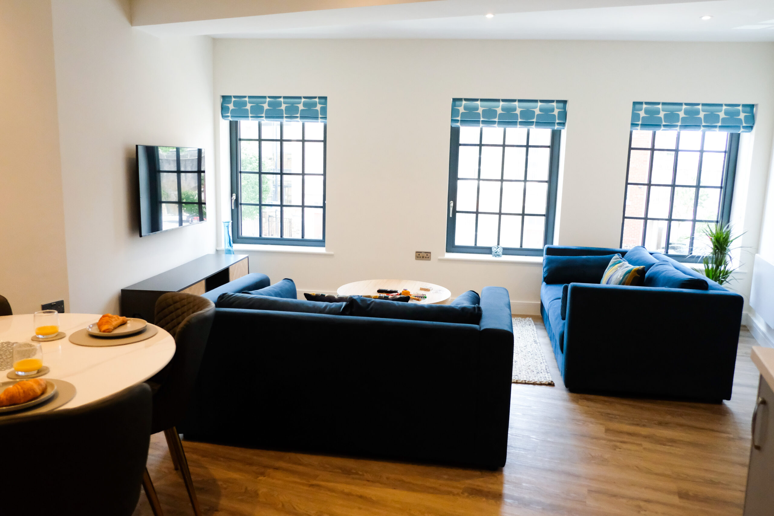 Apartment 3, Kings Toft - The Teal One living space