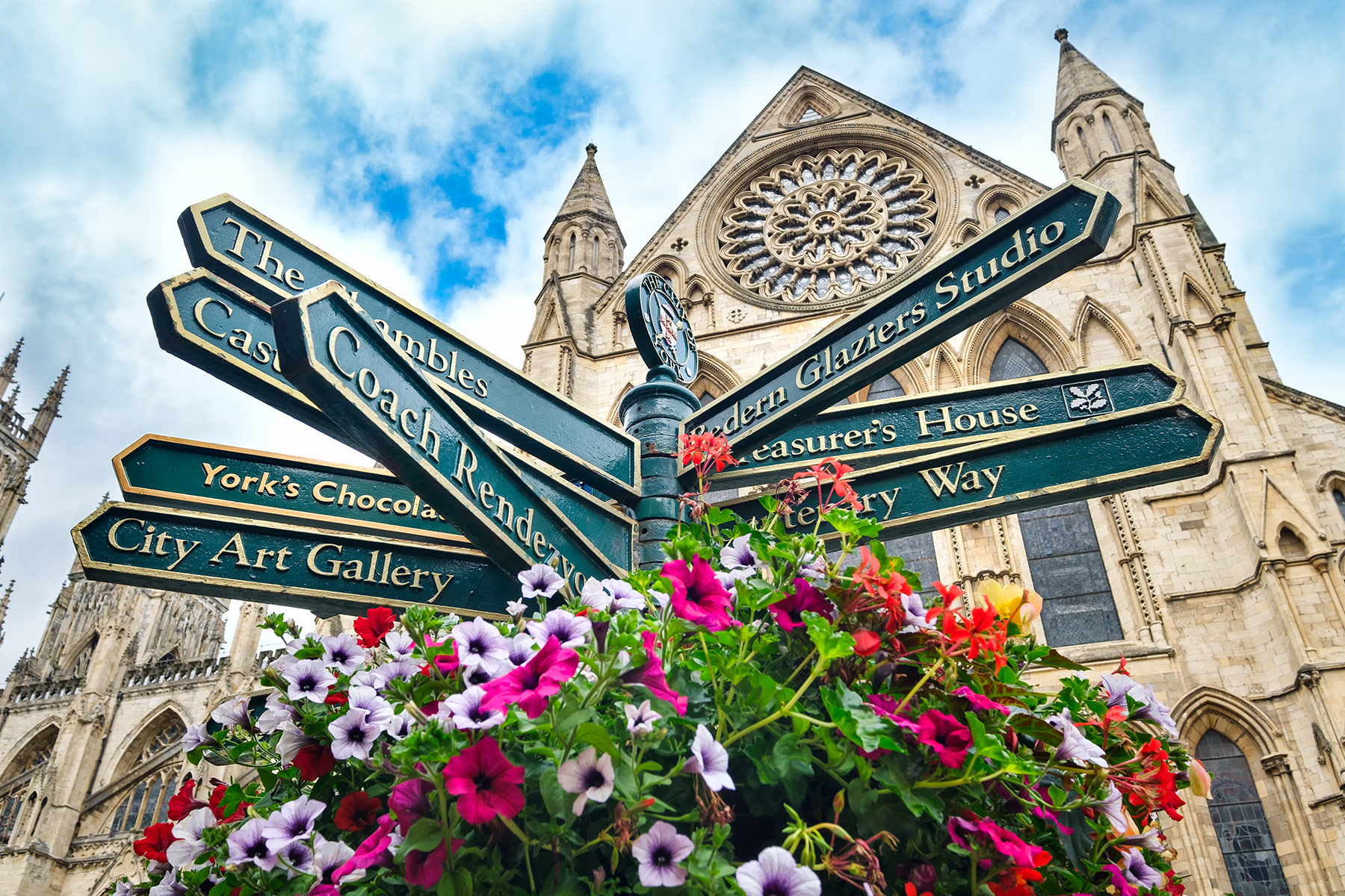 York sign post